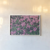 Tulip Botanical by Aledanda. shown as a paper print in a white frame. Available as a archival giclee rolled canvas, fine art paper, or poster print. SKU 63219i.