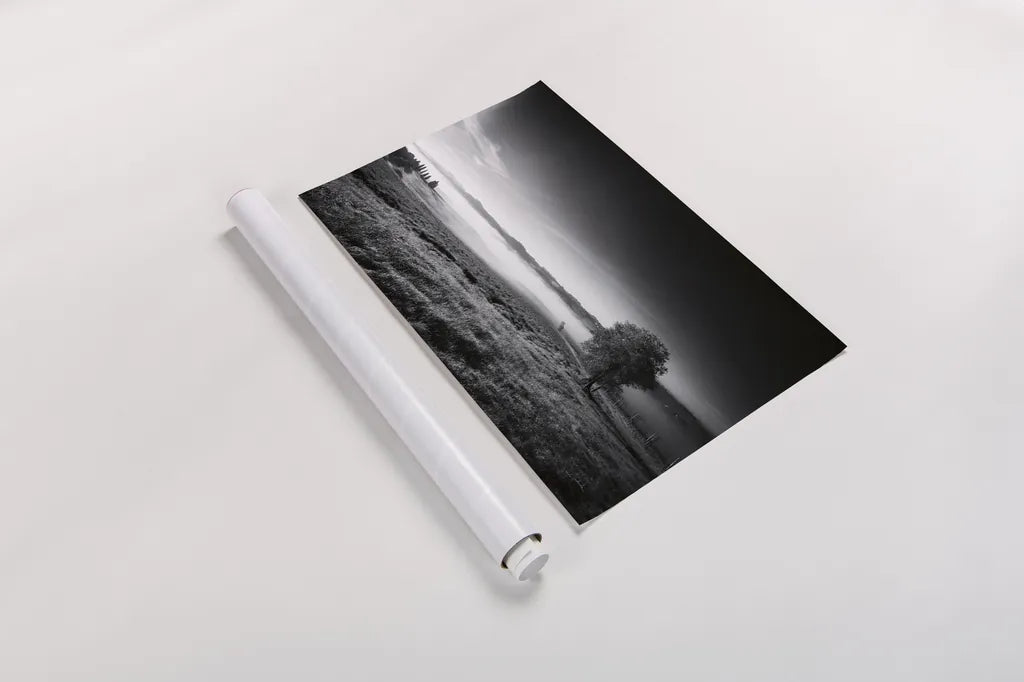 Valley Fog by Aledanda. shown as a rolled paper print. Available as archival giclee rolled canvas, fine art paper, or poster print. SKU 71241i.