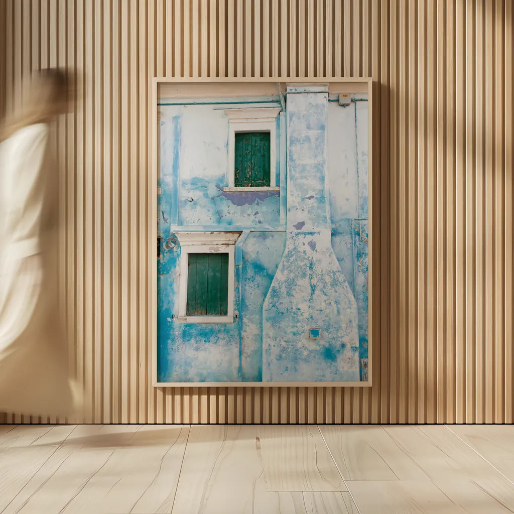 Venice Architecture II by Aledanda. shown as over sized large wall art. Available as an archival giclee rolled canvas, fine art paper, or poster print. SKU 81697h.