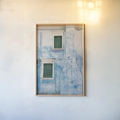 Venice Architecture II by Aledanda. shown as a paper print in a natural frame. Available as a archival giclee rolled canvas, fine art paper, or poster print. SKU 81697h.