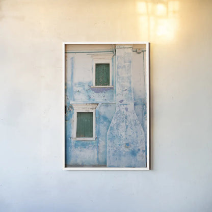 Venice Architecture II by Aledanda. shown as a paper print in a white frame. Available as a archival giclee rolled canvas, fine art paper, or poster print. SKU 81697h.