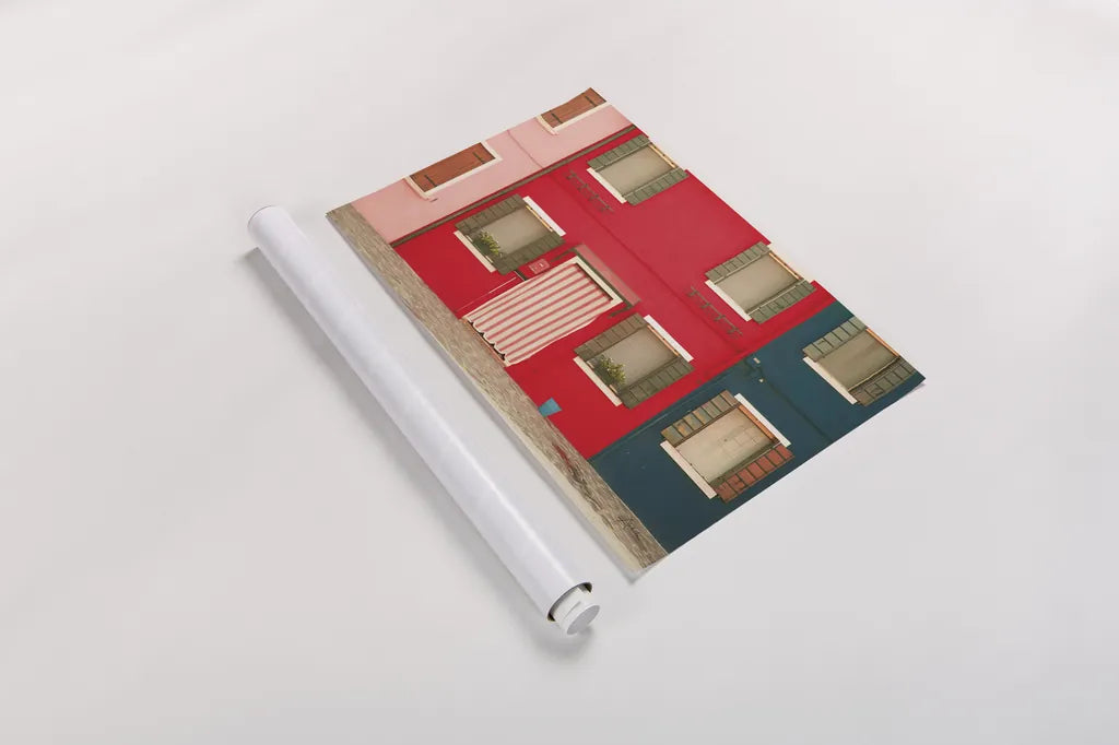 Venice Architecture V by Aledanda. shown as a rolled paper print. Available as archival giclee rolled canvas, fine art paper, or poster print. SKU 81700i.