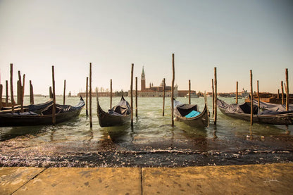 Venice Gondolas by Aledanda. SKU 81701i. Archival Giclee Fine art print for wall decor.