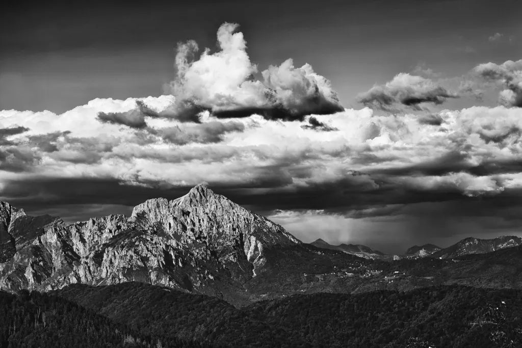 View of the Peaks by Aledanda. SKU 67689i. Archival Giclee Fine art print for wall decor.