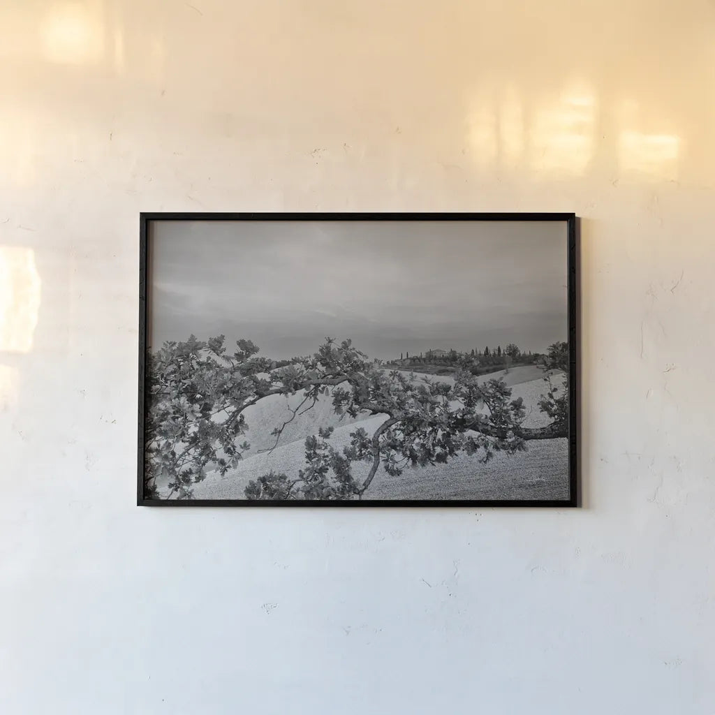 Villa View by Aledanda. shown as a paper print in a black flame. Available as a archival giclee rolled canvas, fine art paper, or poster print. SKU 75864i.