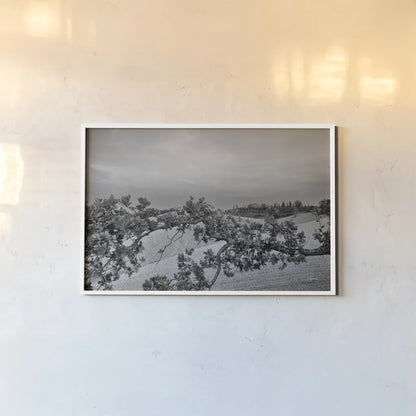 Villa View by Aledanda. shown as a paper print in a white frame. Available as a archival giclee rolled canvas, fine art paper, or poster print. SKU 75864i.