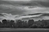 Village in the Fog by Aledanda. SKU 75865i. Archival Giclee Fine art print for wall decor.