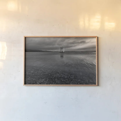 Windmill Island by Aledanda. shown as a paper print in a natural frame. Available as a archival giclee rolled canvas, fine art paper, or poster print. SKU 75866i.