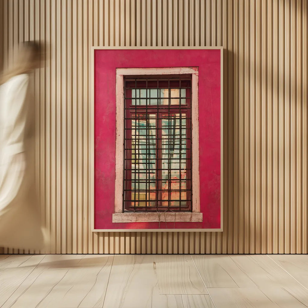 Windows of Burano III by Aledanda. shown as over sized large wall art. Available as an archival giclee rolled canvas, fine art paper, or poster print. SKU 41609h.