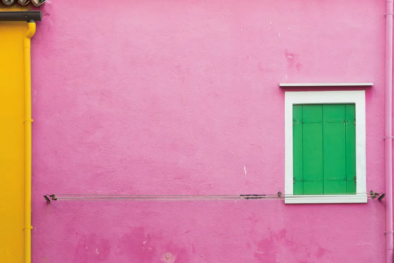 Windows of Burano V by Aledanda. SKU 41611i. Archival Giclee Fine art print for wall decor.