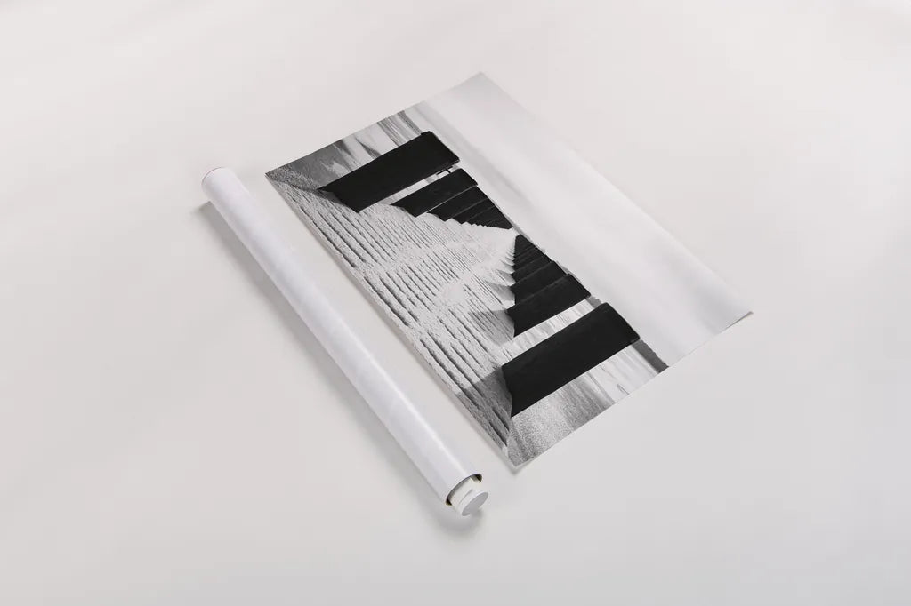 Winter Dock by Aledanda. shown as a rolled paper print. Available as archival giclee rolled canvas, fine art paper, or poster print. SKU 64384i.