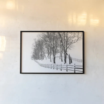 Winter Wonderland by Aledanda. shown as a paper print in a black flame. Available as a archival giclee rolled canvas, fine art paper, or poster print. SKU 62478i.