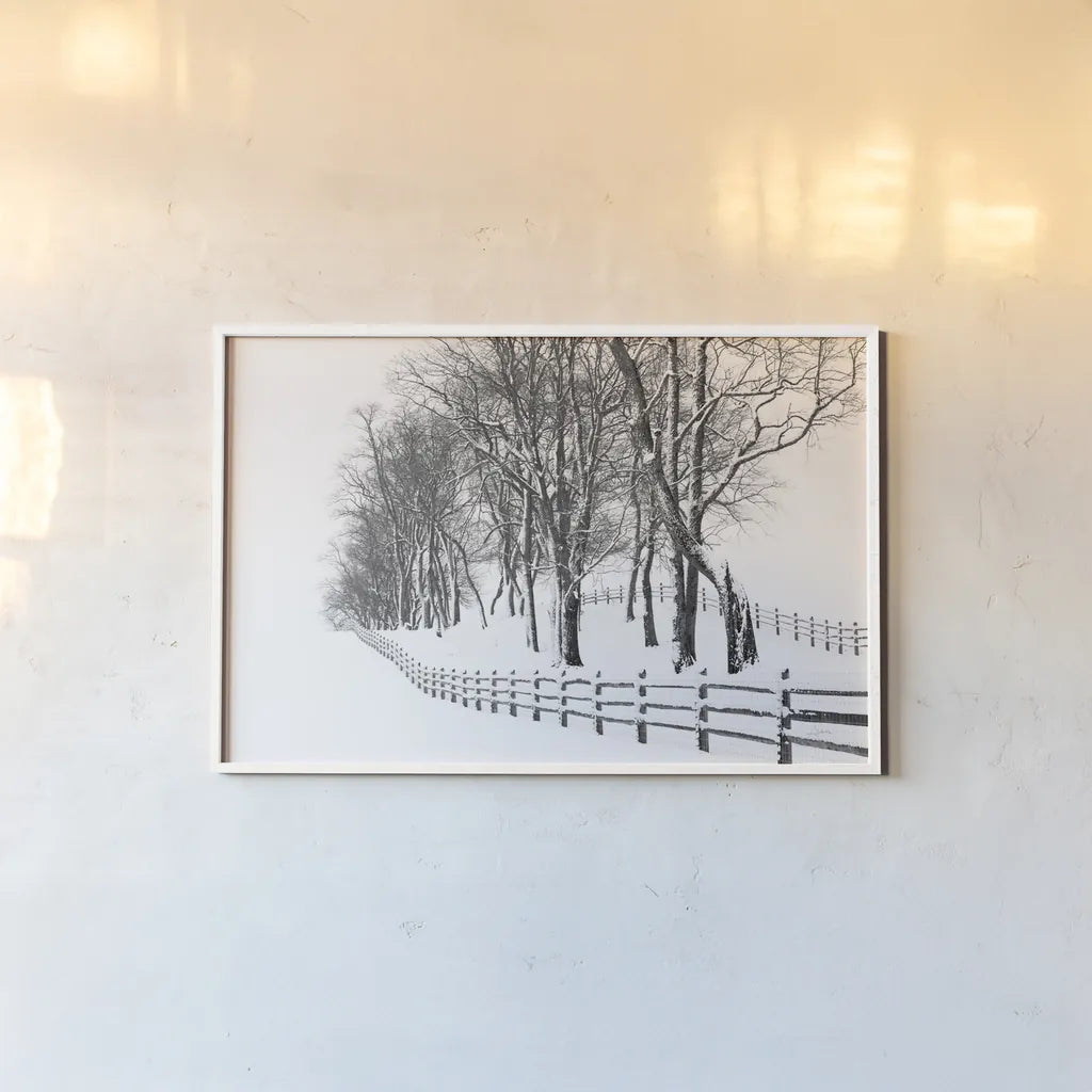 Winter Wonderland by Aledanda. shown as a paper print in a white frame. Available as a archival giclee rolled canvas, fine art paper, or poster print. SKU 62478i.