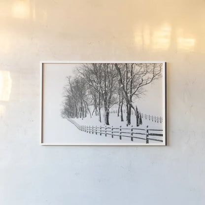 Winter Wonderland by Aledanda. shown as a paper print in a white frame. Available as a archival giclee rolled canvas, fine art paper, or poster print. SKU 62478i.
