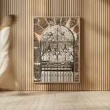 Winterthur Gate by Aledanda. shown as over sized large wall art. Available as an archival giclee rolled canvas, fine art paper, or poster print. SKU 53589h.