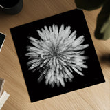 Yellow Flower I by Aledanda. Shown as a detailed flat fine art print, highlighting archival giclee quality. Available as an archival giclee rolled canvas, fine art paper, or poster print. SKU 55260a.