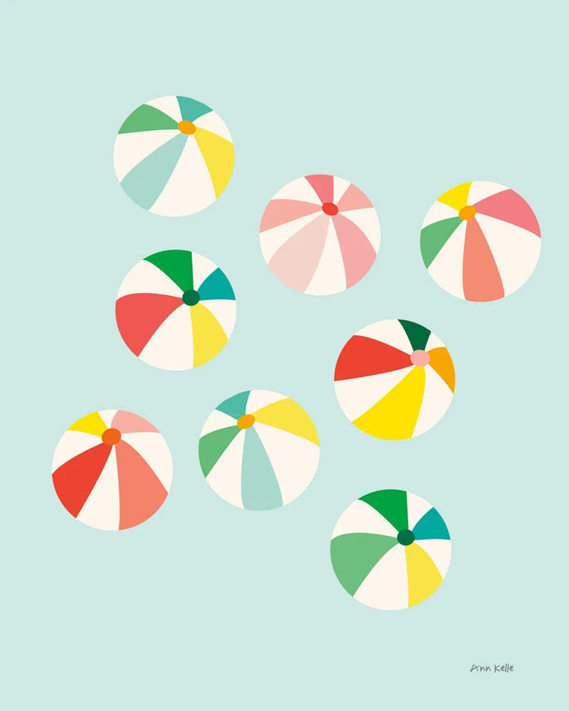 Beach Umbrellas by Ann Kelle