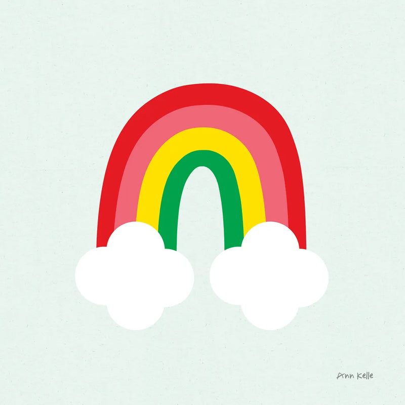 Bright Rainbow I by Ann Kelle. SKU 56492a. Archival Giclee Fine art print for wall decor.