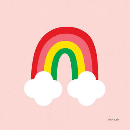 Bright Rainbow II by Ann Kelle. SKU 56493a. Archival Giclee Fine art print for wall decor.