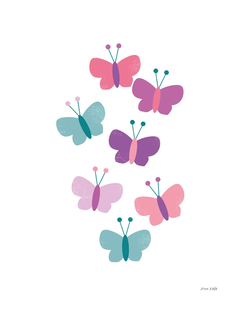 Butterfly Friends Girly by Ann Kelle
