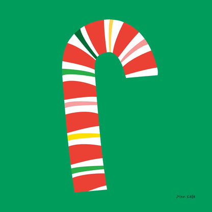 Candy Cane by Ann Kelle. SKU 81223a. Archival Giclee Fine art print for wall decor.