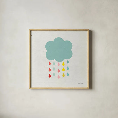 Cloud I by Ann Kelle. Shown in a natural wood glass frame for a timeless modern aesthetic. Available as an archival giclee rolled canvas, fine art paper, or poster print. SKU 56502a.