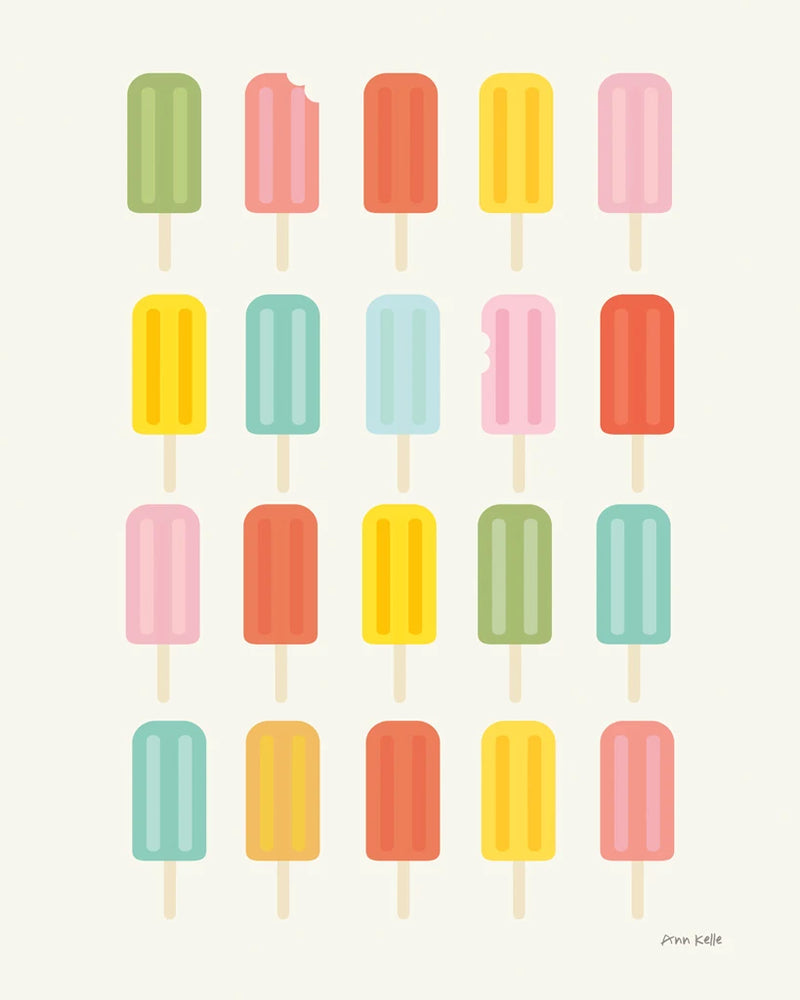 Colorful Popsicles by Ann Kelle