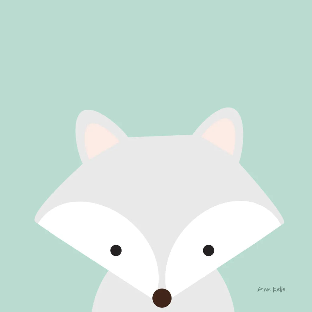 Cuddly Fox by Ann Kelle. SKU 55592a. Archival Giclee Fine art print for wall decor.