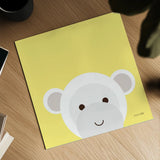 Cuddly Monkey by Ann Kelle. Shown as a detailed flat fine art print, highlighting archival giclee quality. Available as an archival giclee rolled canvas, fine art paper, or poster print. SKU 55593a.