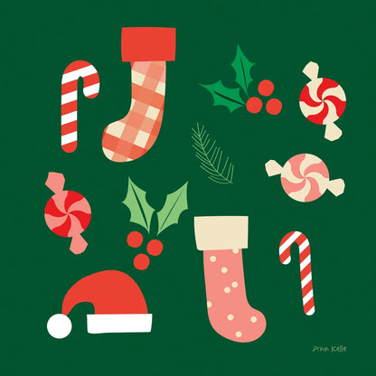 Festive by Ann Kelle. SKU 81230a. Archival Giclee Fine art print for wall decor.