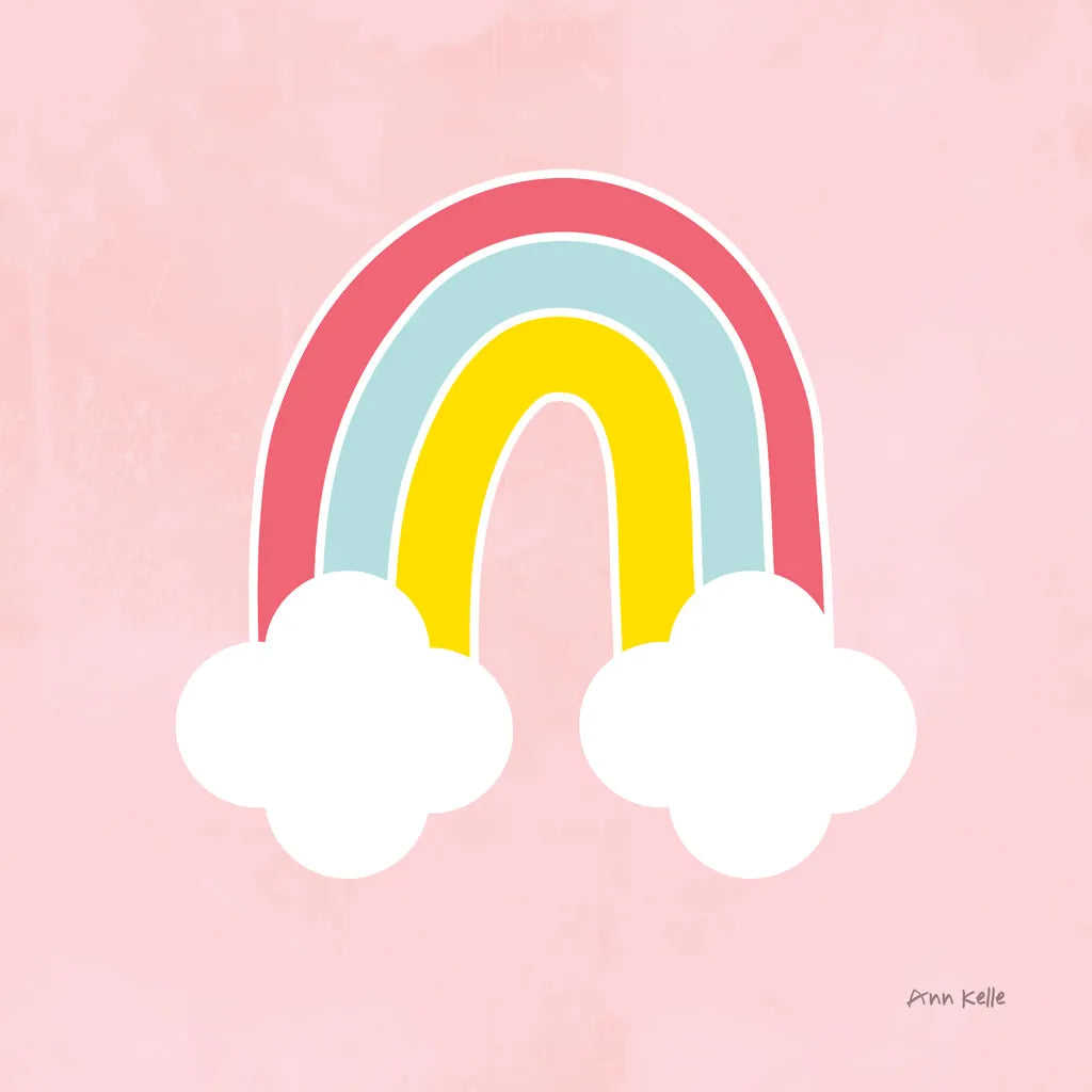 His Rainbow by Ann Kelle. SKU 56495a. Archival Giclee Fine art print for wall decor.