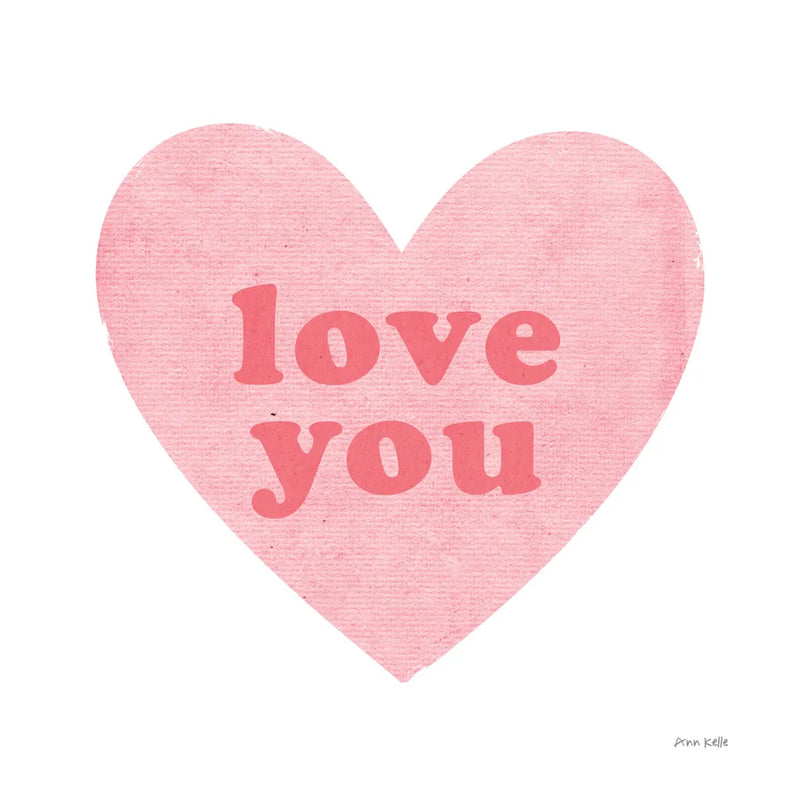 Love Heart by Ann Kelle. SKU 55610a. Archival Giclee Fine art print for wall decor.