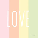 Love Rainbow by Ann Kelle. SKU 55604a. Archival Giclee Fine art print for wall decor.