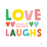 Love and Laughs by Ann Kelle. SKU 55601a. Archival Giclee Fine art print for wall decor.
