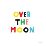 Over the Moon by Ann Kelle. SKU 55598a. Archival Giclee Fine art print for wall decor.