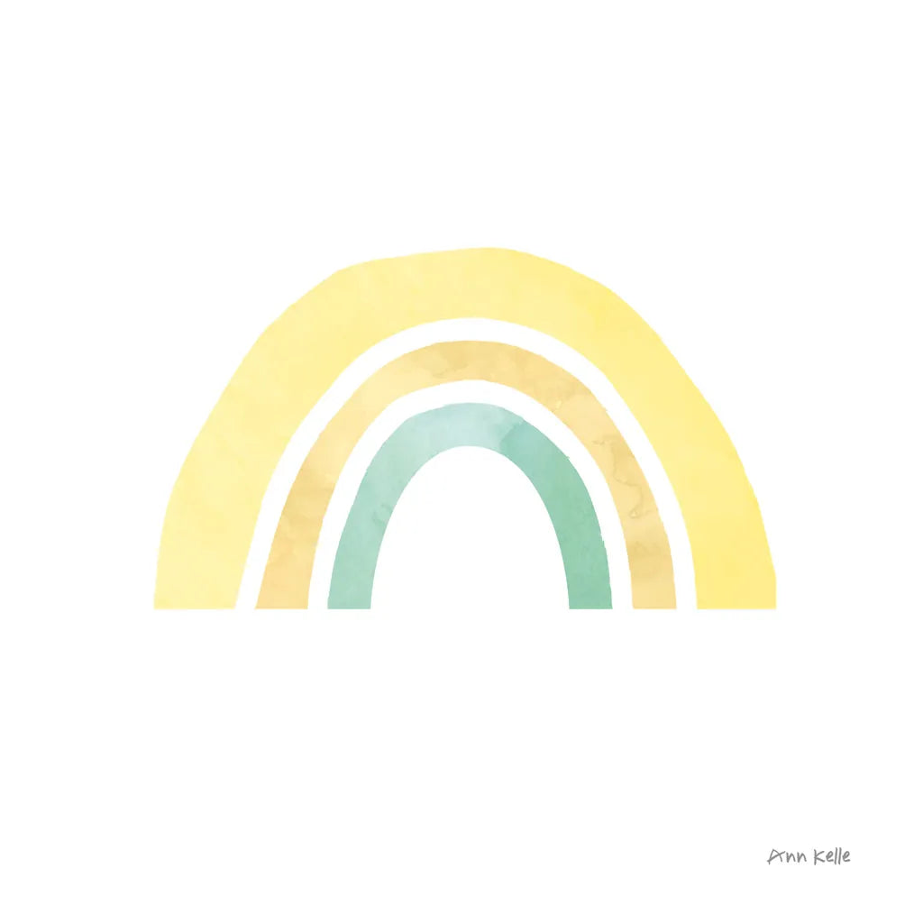 Pastel Rainbow II by Ann Kelle. SKU 56497a. Archival Giclee Fine art print for wall decor.