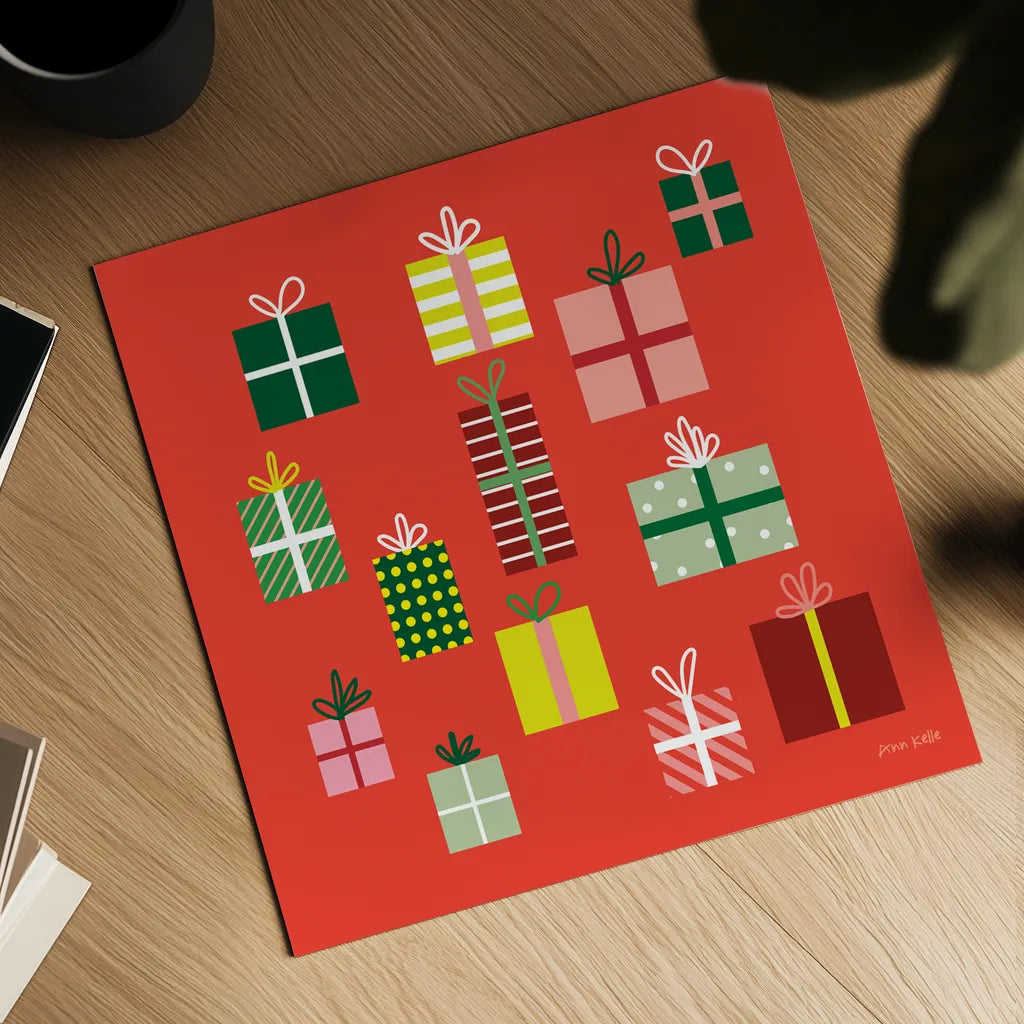 Presents by Ann Kelle. Shown as a detailed flat fine art print, highlighting archival giclee quality. Available as an archival giclee rolled canvas, fine art paper, or poster print. SKU 81235a.