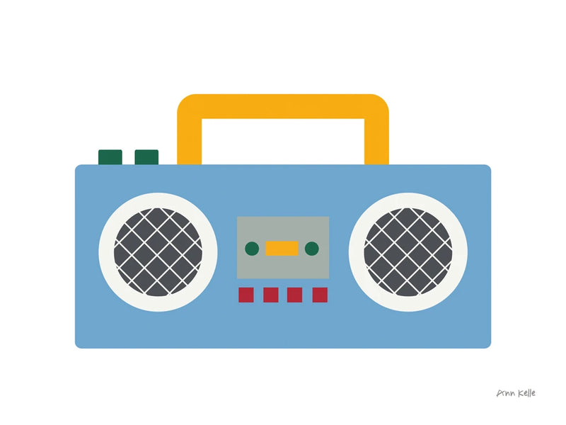 Retro Boombox by Ann Kelle