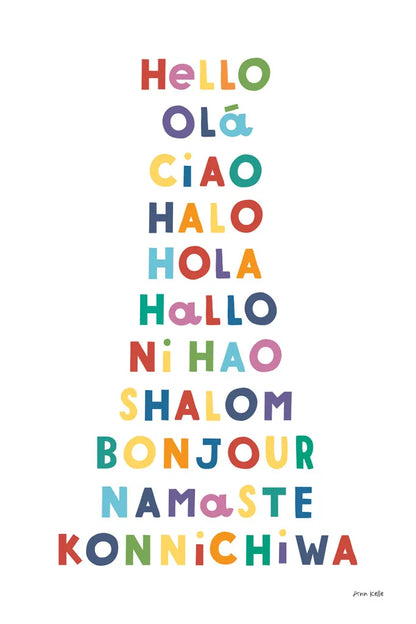 Say Hello by Ann Kelle. SKU 68927h. Archival Giclee Fine art print for wall decor.