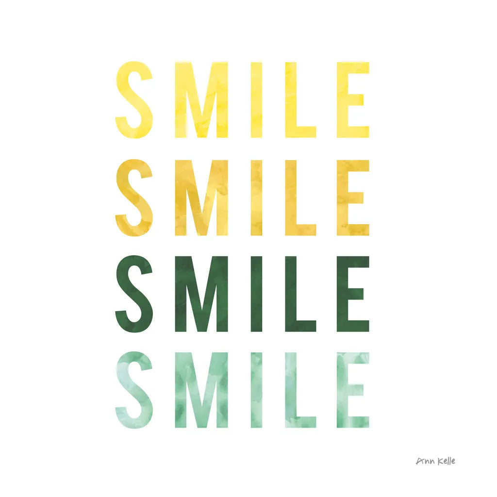 Smile Smile by Ann Kelle. SKU 55605a. Archival Giclee Fine art print for wall decor.