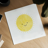 Sunny Days by Ann Kelle. Shown as a detailed flat fine art print, highlighting archival giclee quality. Available as an archival giclee rolled canvas, fine art paper, or poster print. SKU 56516a.