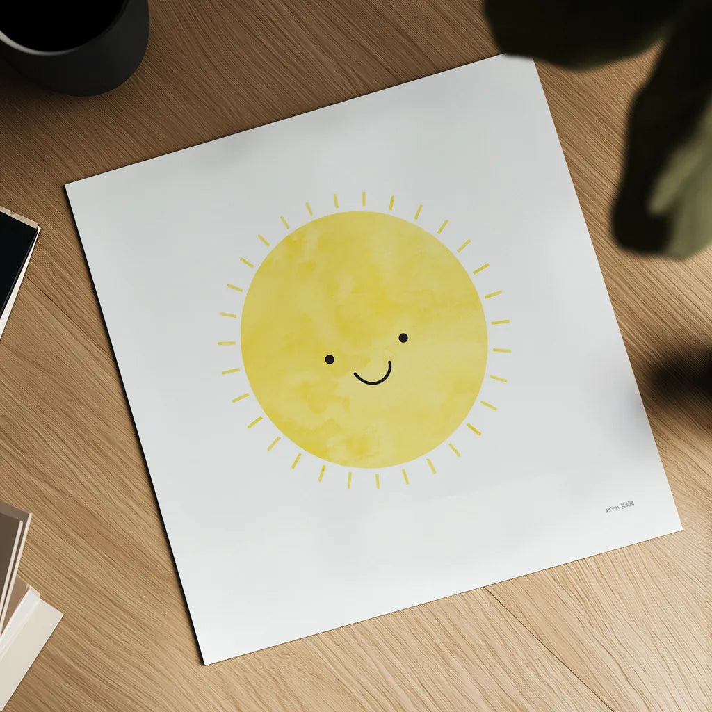 Sunny Days by Ann Kelle. Shown as a detailed flat fine art print, highlighting archival giclee quality. Available as an archival giclee rolled canvas, fine art paper, or poster print. SKU 56516a.