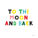 To the Moon and Back by Ann Kelle. SKU 55599a. Archival Giclee Fine art print for wall decor.
