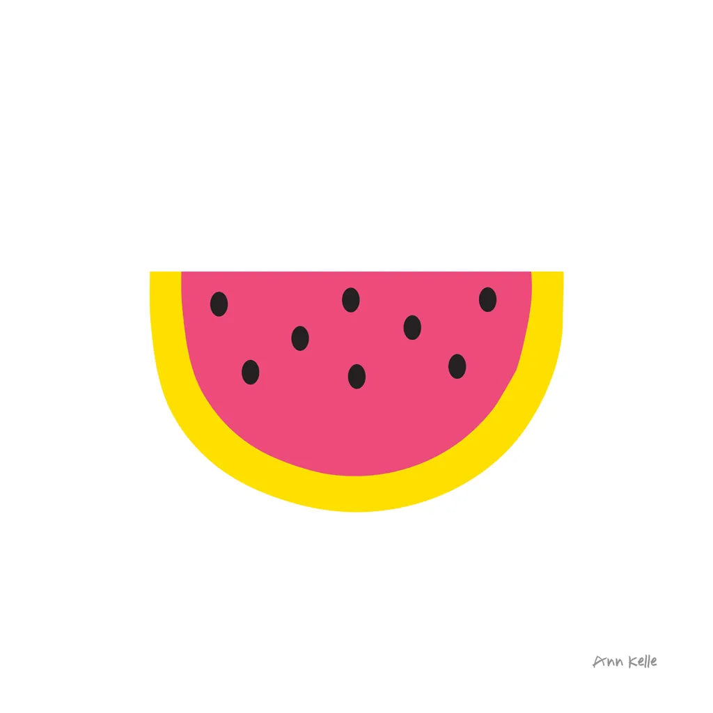 Watermelon by Ann Kelle. SKU 55615a. Archival Giclee Fine art print for wall decor.