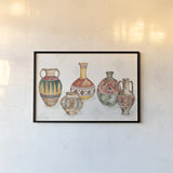 African Flair I by Anne Tavoletti. shown as a paper print in a black flame. Available as a archival giclee rolled canvas, fine art paper, or poster print. SKU 69440i.