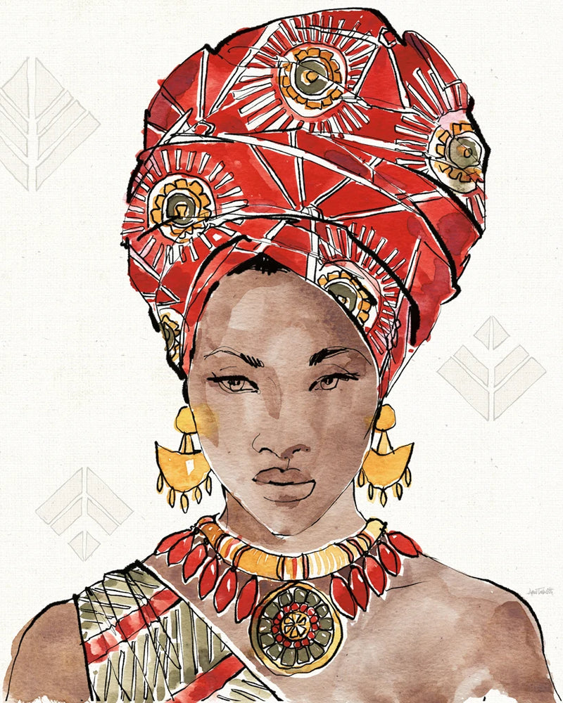 African Flair IV by Anne Tavoletti