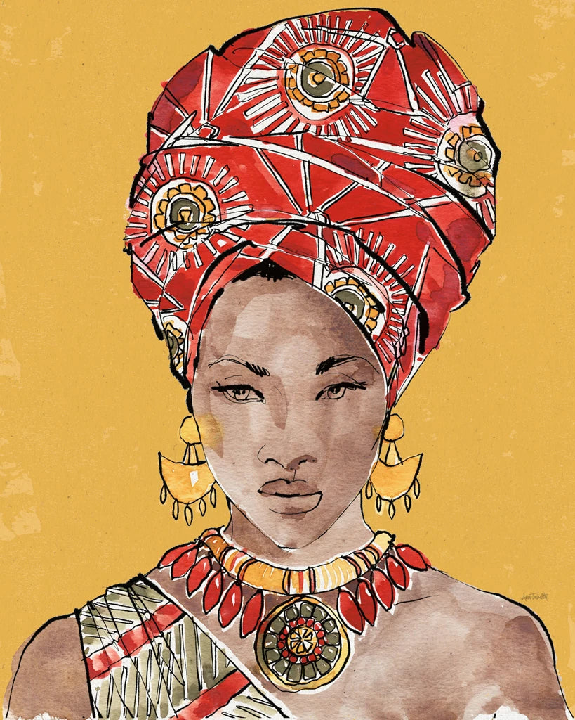 African Flair IV Earthy by Anne Tavoletti