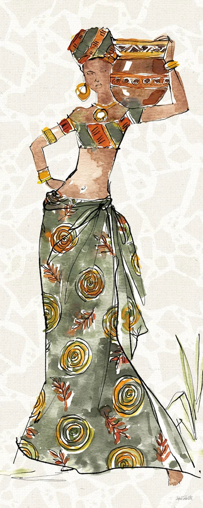 African Flair IX by Anne Tavoletti