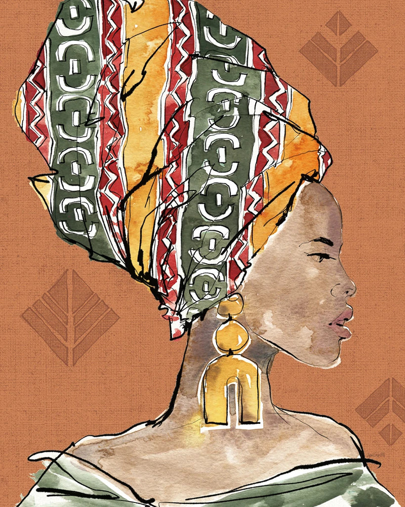 African Flair V Warm by Anne Tavoletti