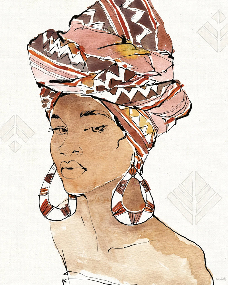 African Flair VI by Anne Tavoletti